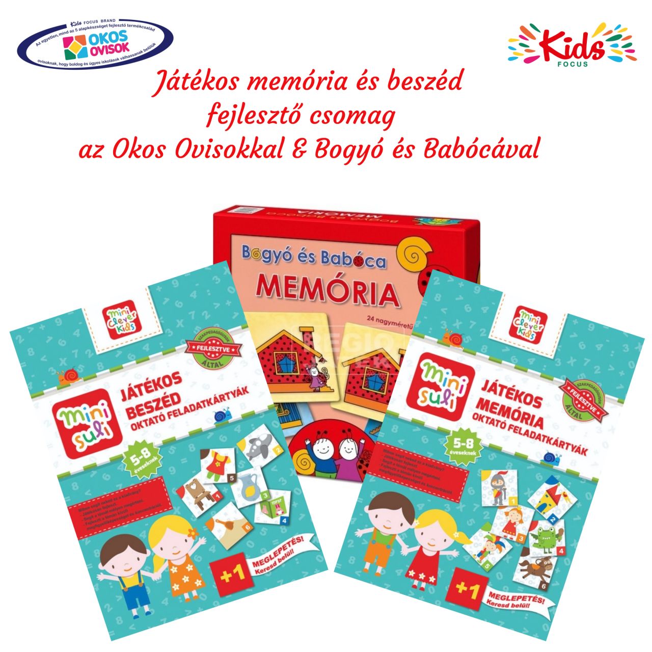 Játékos memória és beszéd fejlesztő csomag Játékos memória és beszéd fejlesztő csomag