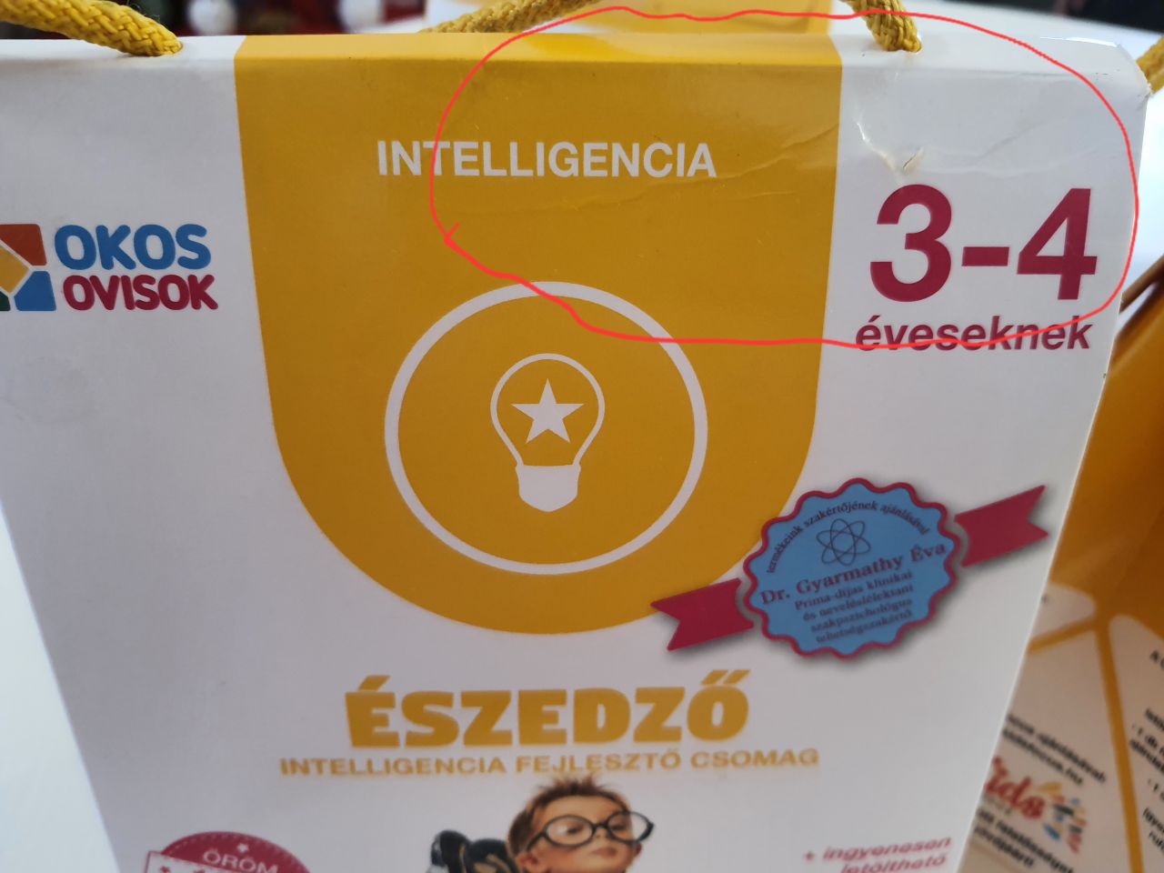 Észedző – intelligencia fejlesztő csomag 3–4 éveseknek (szépséghibás)