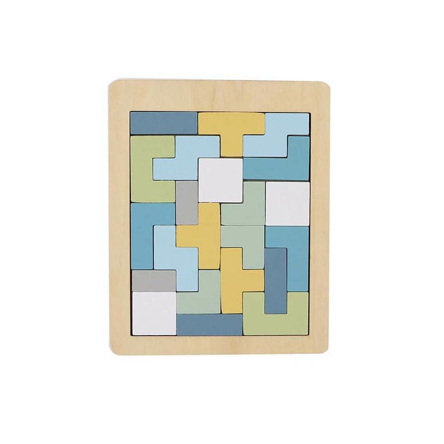 Fa tetrisz játék (téglalap, kék)