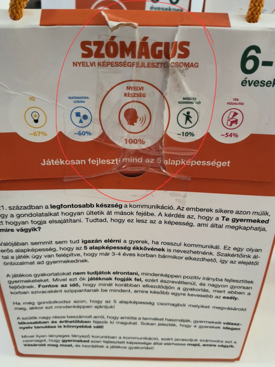 Szómágus – nyelvi képességfejlesztő csomag 6–6+ éveseknek (szépséghibás)